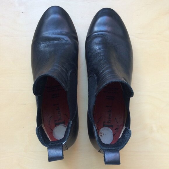 Think! Black leather Ankle Boot / size 38 - Picture 1 of 2